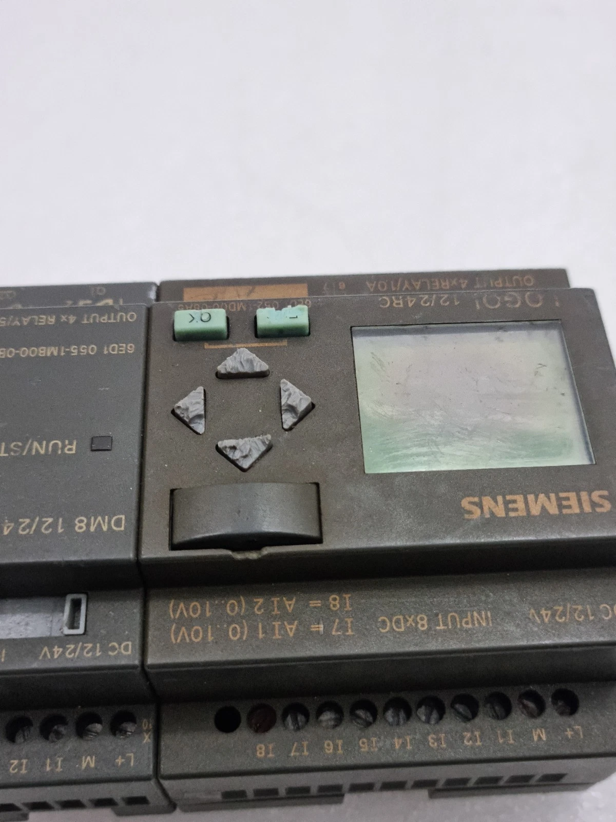 Siemens 6ED1052-1MD00-0BA5 Logo With 6ED1055-1MB00-0BA1 Expansion Module